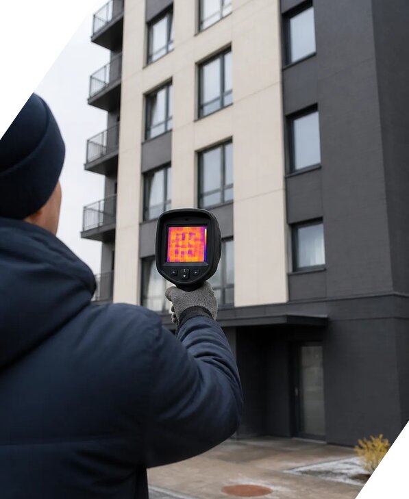 Тепловизионное обследование зданий в Октябрьском от 5179 р. | ЭкспертизаРоссия